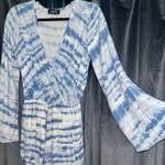 4S13NNA Tie-Dye Blue White Romper Photo 2