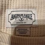 American Eagle American Eagle Cream & Burgundy Let Love Shine Pullover Sweater Sz XS NEW Photo 5