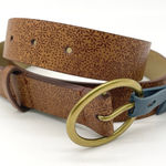 Universal Threads Universal Thread Cognac Belt‎ Womens XL Floral Print Faux Leather Boho Festival Photo 0