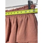 Aerie  Hoodie Mini Skirt Ruffled Rust Orange Size Extra Small 100% Cotton Photo 3