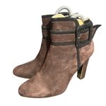 Kate Spade  Suede‎ Ankle Boots Booties Heeled Brown Womens Designer Size 7.5B Photo 0