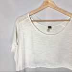 Free People  We the Free Gray & Ivory Midnight Colorblock High Low T-Shirt XS Photo 5