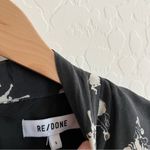 RE/DONE  60s Cowboy Necktie Equestrian Horse Print Silk Dress Photo 7