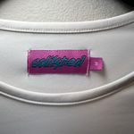 Edikted  Women's Top Long Sleeve Shirt White Ivory Round Neck Stretch Soft Medium Photo 2