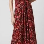 ALLSAINTS Dress Womens Medium Animal Print Asymmetric Maxi Pockets Flowy Viscose Photo 0