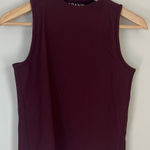 Spanx Women's Active Tank Top Athletic Burgundy Size Medium Ribbed Photo 0