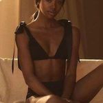 Anthropologie NWT By Bow-Shoulder Mesh Triangle Bra Photo 0