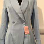 Missguided Blue blazer mini dress with flared sleeves Photo 1