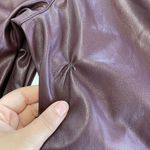 Marissa Webb Pants‎ Womens 8 Purple Red Faux Leather Kick Flare Trousers Photo 8