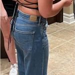 Princess Polly  Black Lace-Up Tank Crop Top Photo 0