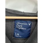 Y2K American Eagle Gray Thermal Pullover Sweater Hooded Shawl Neck Women Large Photo 6