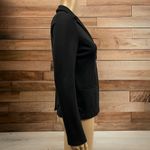 La Bijou Black Tee Stretch Fabric One Button Faux Pocket Blazer Jacket Womens S Photo 12