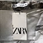 ZARA  Strapless Patterned Utility Midi Dress Size S NWT Photo 3