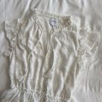 MISA Los Angeles  Lilian Ruffle Mini Dress White Size S Boho Chic Photo 2