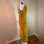 ZARA SATIN SLIP DRESS SPAGHETTI STRAPS GOLD MED EUC Photo 3