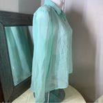 Charlotte Russe Green Button Down Shirt Relaxed Fit Photo 13