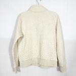 Patagonia Organic Cotton Quilt Snap T Pullover Birch White Navy Blue Sweater Photo 1