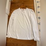 Boden Supersoft Frill Detail Top White Size US 12 Photo 5
