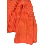 Free People  Orange Cropped Knit Sweater Bell Sleeves Boho Aesthetic XS Photo 2