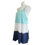 Peach Love California Color Block Sleeveless Mini Shift Dress Size L Photo 1