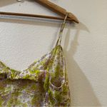 ZARA Satin Slip Dress Womens Size Large Printed Sleeveless Floral Midi Photo 10