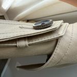 Coach 1941 Vintage Tan Single Breasted Belted Long Cotton + Leather Trench Coat Photo 4