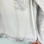 Lou & grey  Women's Space Dyed Grey Terry Raglan Semi-sheer Top Size M Photo 6