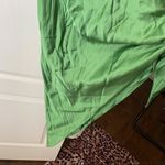 Cult Gaia  Dress Dehlila Satin Silky Slinky Backless Adjustable Tie Fern L NWT Photo 6