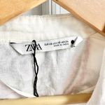 ZARA  Peacock Embroidered Button Up Shirt Dress Tunic Photo 7