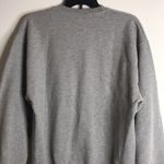 Pink stuff gray pullover with breast cancer awareness pink bow logo size medium Photo 9