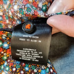 Anthropologie  POSTMARK DENIM DITSY MICRO LORAL TRIM LONG LINE BUTTON DOWN TOP Photo 13