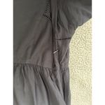 Madewell  V-Neck Balloon Sleeve Empire Midi Dress In Black NO147 Size M Photo 8