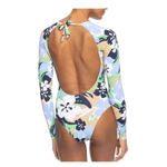 Roxy NWT Women's Long Sleeve Swimsuit One Piece Rashguard Floral XL, $100 Photo 2