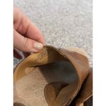 B.O.C. Born Concepts‎ Brown Leather Floral Wedge Platform Slide Sandals Size 10 Photo 8