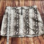 Rue 21 Womens Front Zipper Snake Print Mini Skirt Size Large Photo 5
