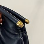 Ashneil Vintage Elegant Navy soft Leather Handbag Blue Photo 6