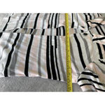 Ming Wang MING‎ WANG Slinky Pink Black White Stripe Open Front Cardigan Size L Photo 3