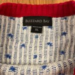 Blizzard Bay Ugly Christmas Sweater XL Alien Santa Snowman 3D Appliqué Blue Photo 7