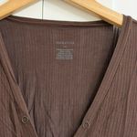 Negative Underwear Whipped Henley in Espresso, Size Medium Photo 5