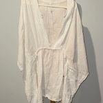 Anthropologie  Cream Textured bathing suit cover up XL Photo 0
