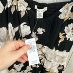 American Eagle Women’s Small Petite Black Floral Belted Jumpsuit New Size undefined Photo 3
