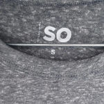 SO  Grey Short Sleeve T-shirt Photo 2