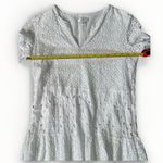 Tyler‎ Boe M White Dress Eyelet Crew Neck V Neck 3/4 Bell Sleeve Cottage Core XS Photo 6