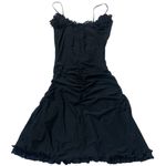 EGO •  cross front frill detail cut out mini dress black small Photo 3