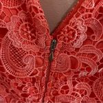 ASOS | Paper Dolls V Neck Lace Pencil Dress in Coral Size 8 Photo 7