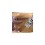 NWT Miss Unique Beaded Clutch Bag Tan Faux Leather Gemstone Floral Colorful Yellow Photo 6