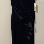 Eliza J New  Black Velvet Sleeveless Dress Size 8 Photo 0