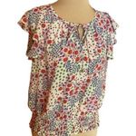 Rose + Olive Colorful Feminine Blouse Photo 0