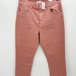 Loft Jeans Women NWT 28/6 Pink The High Waist Straight Leg Cropped Cotton Blend Photo 8