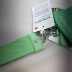 Lululemon Dual Pouch Wristlet Mint Green Zippered Pockets Strap Photo 6
